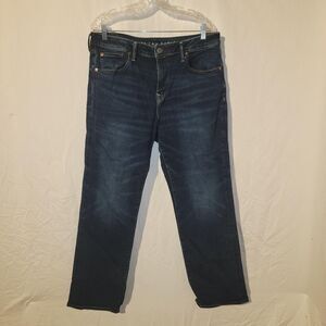 American-eagle-outfitters Men's Navy and Blue Jeans